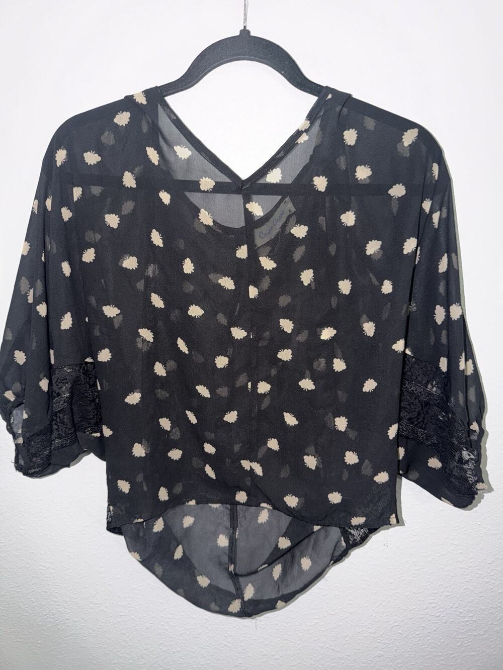 Women’s Criss cross Boutique Sheer Small Blouse (AQ1)